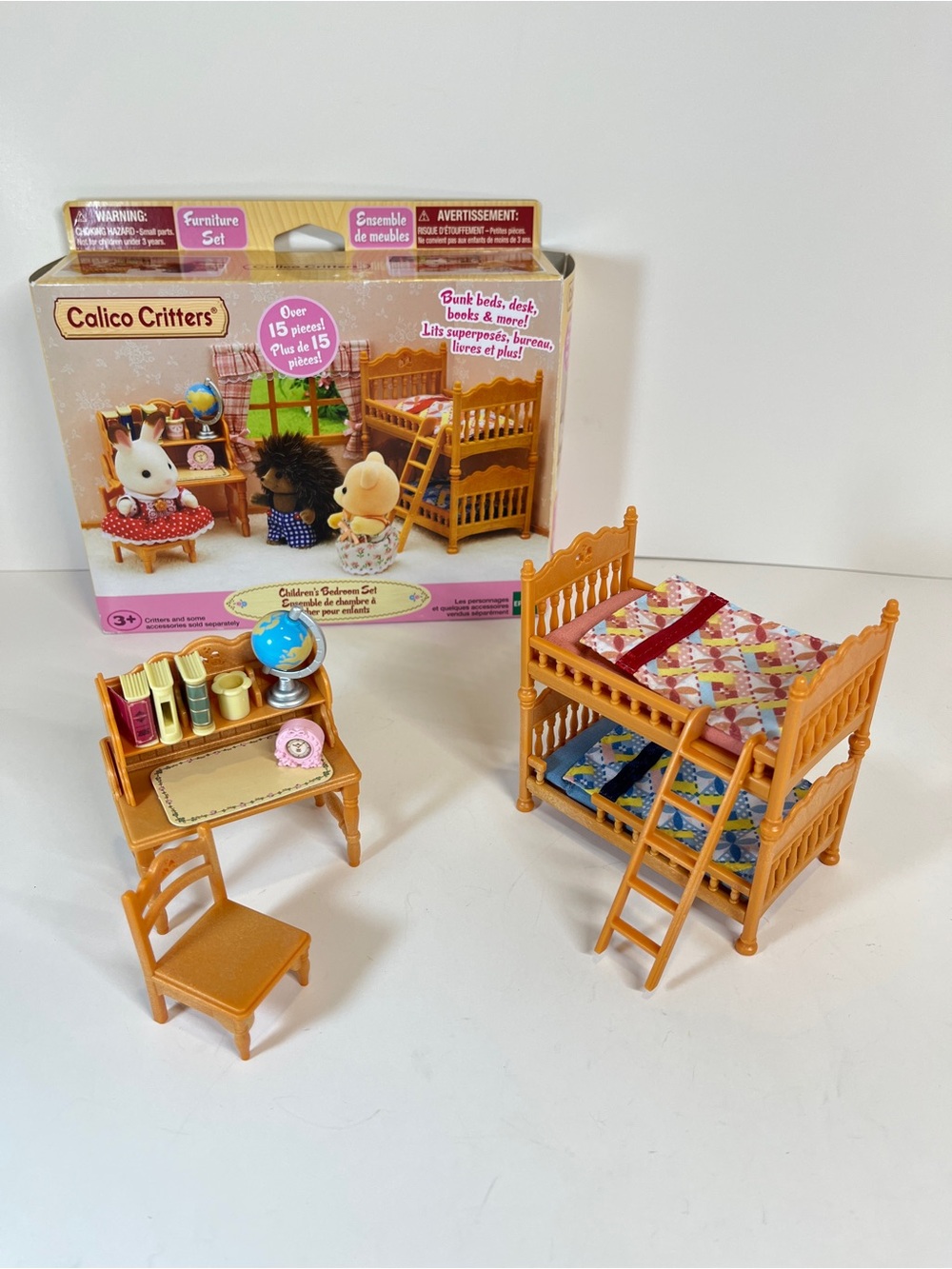 Calico Critters Sylvanian Families Children's Bedroom Set Playset Furniture Box